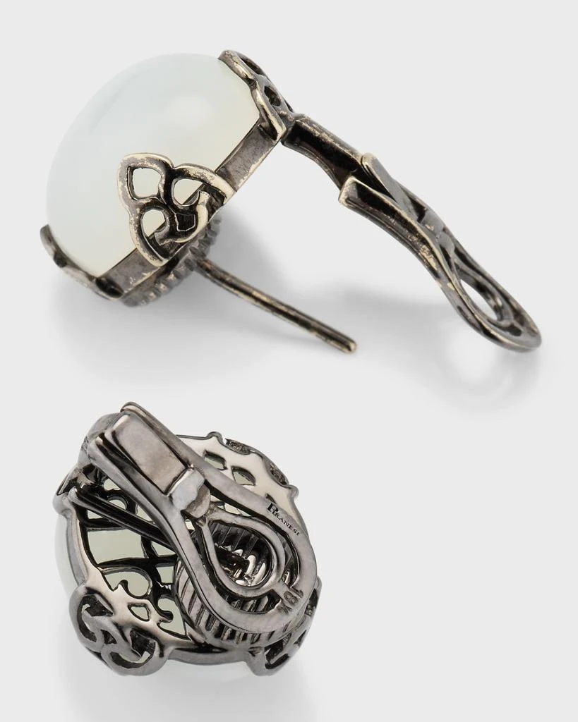 Piranesi 18K Black Gold Cabochon Moonstone Convertible Earrings 4