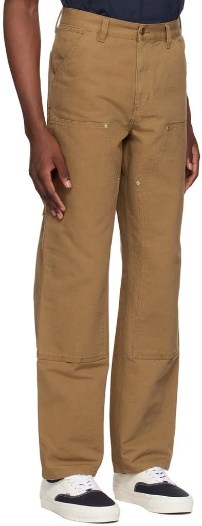 Carhartt WIP Brown Double Knee Trousers 2
