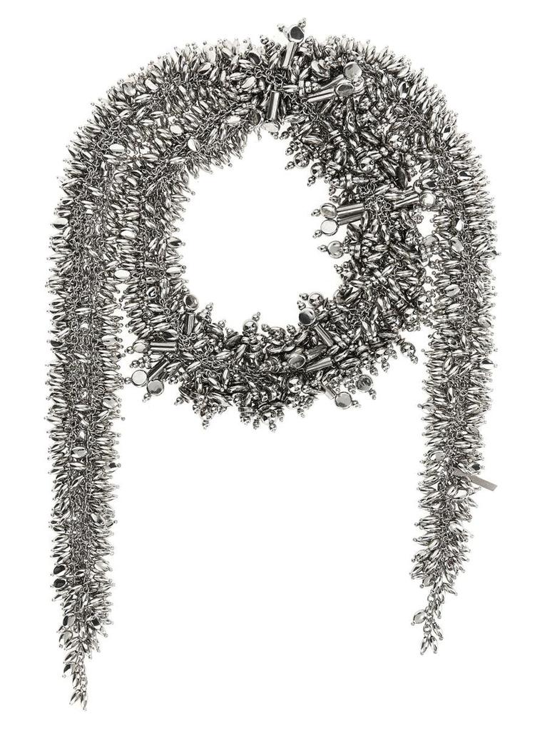 【送料&関税込】Dries Van Noten embroidered Scarf Necklace Dries Van Noten Dries Van Noten 'Embroidered Scarf' Necklace