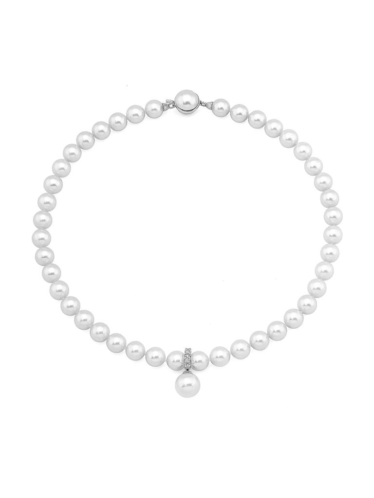 Majorica Lilit Sterling Silver, Mother-Of-Pearl & Cubic Zirconia Necklace