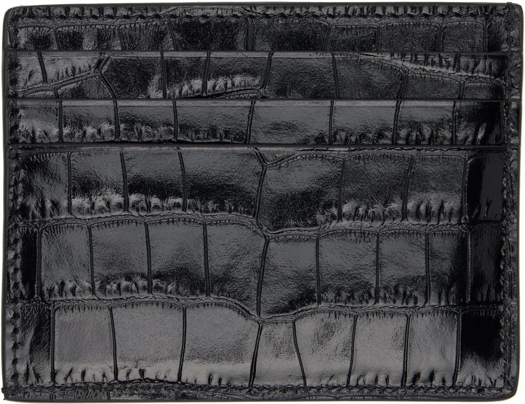 Tom Ford Black Exotic Line Card Holder 2