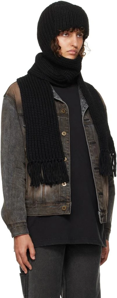 Black Chunky Muffler Beanie – On Sale Now with Up to 71% Off