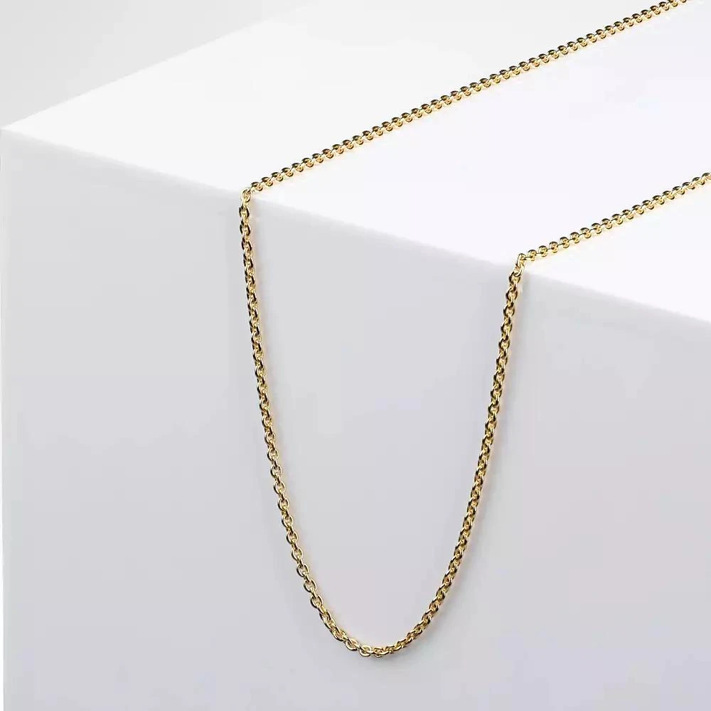 Vincero Women
s Rolo Chain Necklace in 14k Gold-Plated Sterling Silver with Extender 3