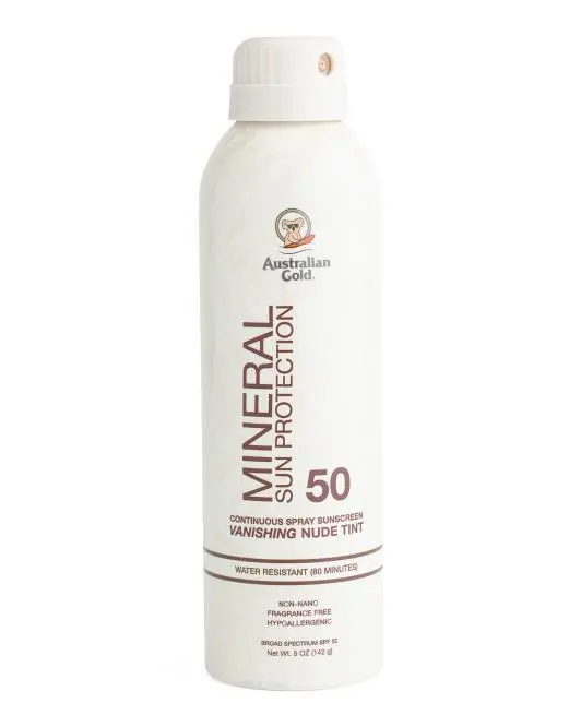 Australian Gold 5oz Spf 50 Mineral Sunscreen Spray