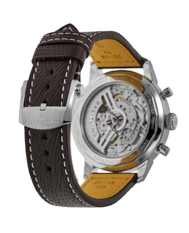BREITLING Breitling Top Time Ford Mustang Chronograph Green Dial Leather Strap Men's Watch AB01762A1L1X1 4