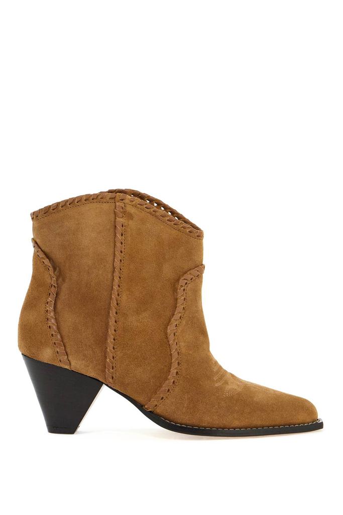 【送料&関税込】Isabel Marant staeni Ankle Boots Isabel Marant staeni Brown Ankle Boots With Beveled Toe And