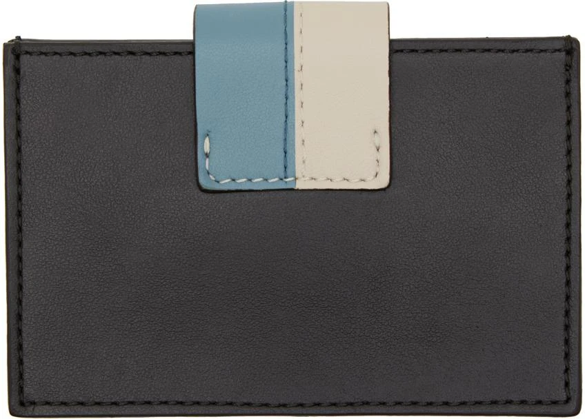 Paul Smith Blue & Black Press-Stud Wallet 2