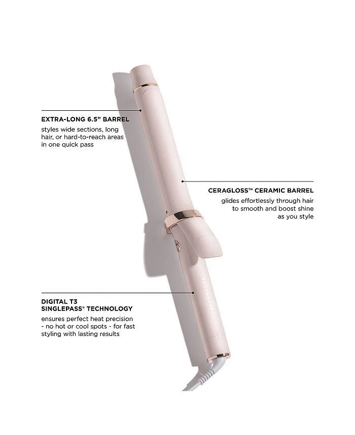 T3 SinglePass Curl X 1.25" in Satin Blush/Rose Gold 7