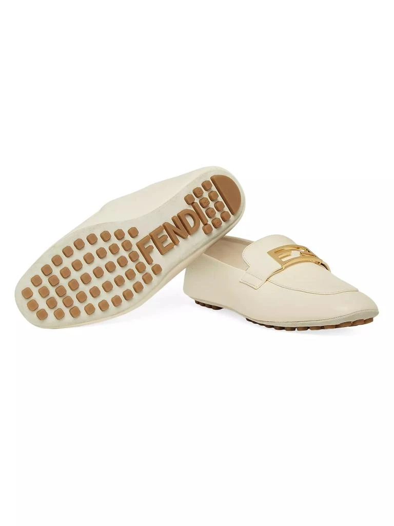 Fendi Driver-Sole Leather Loafers 6