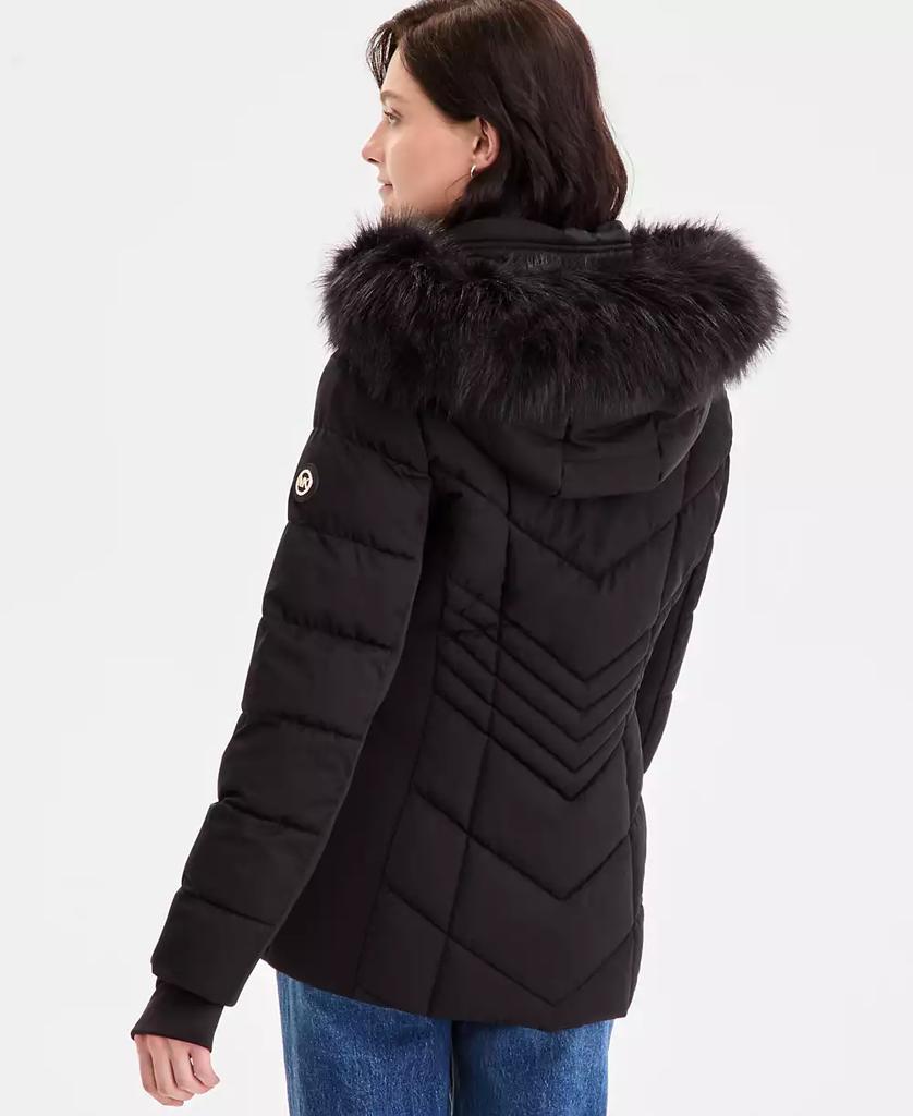 Michael Kors Women's Faux-Fur-Trim Hooded Puffer Coat, Exclusively at Macy's