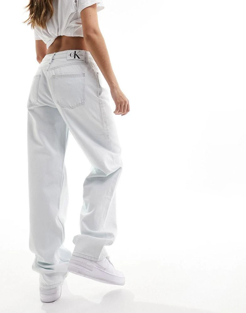 Calvin Klein Calvin Klein Jeans 90s straight leg jeans in light wash 5