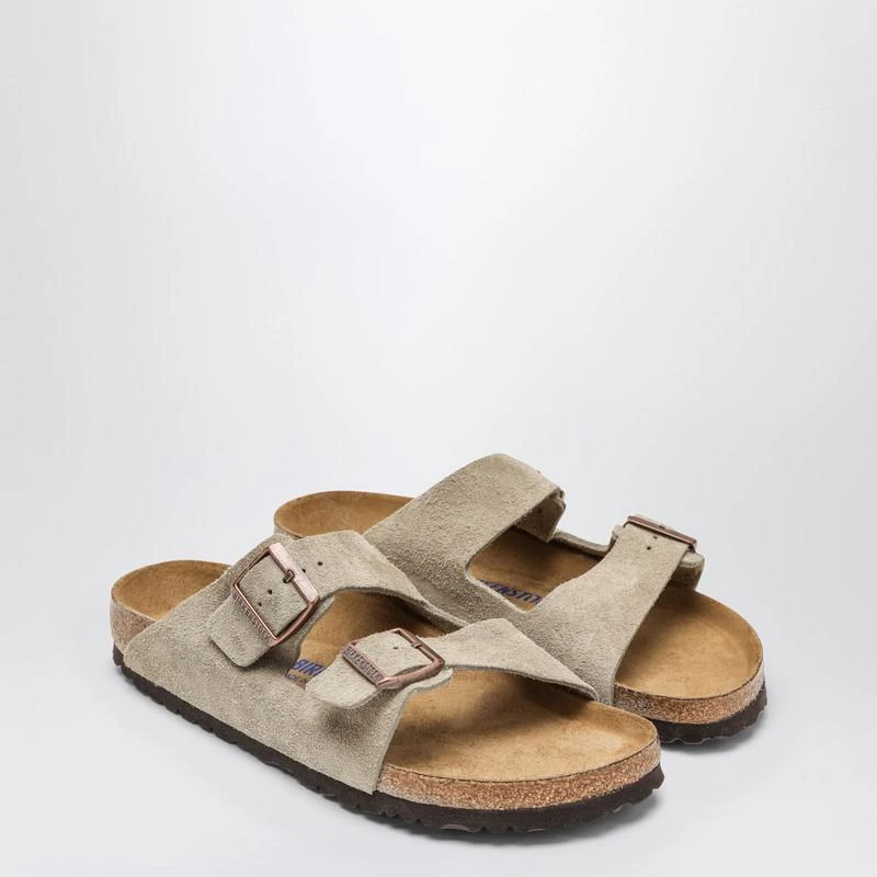 Birkenstock Taupe suede Arizona slide 2