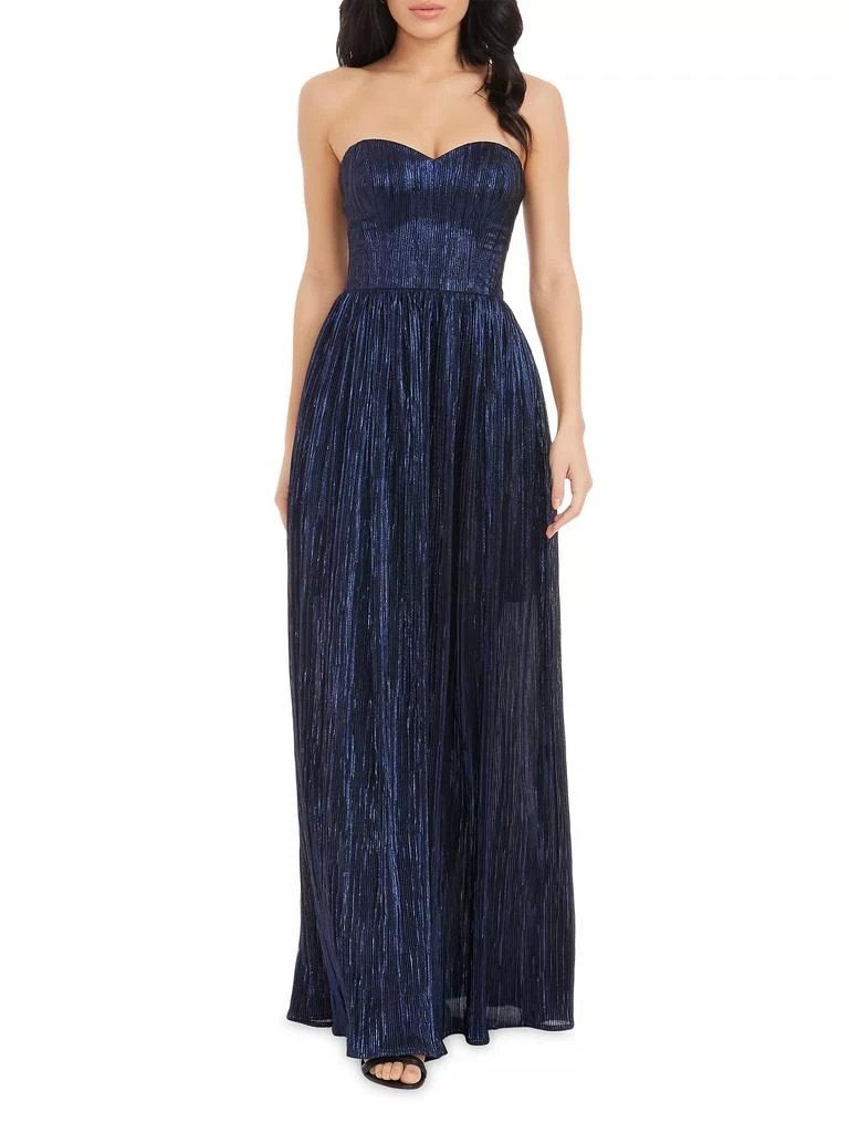 Dress The Population Audrina Strapless Fit-And-Flare Gown 2