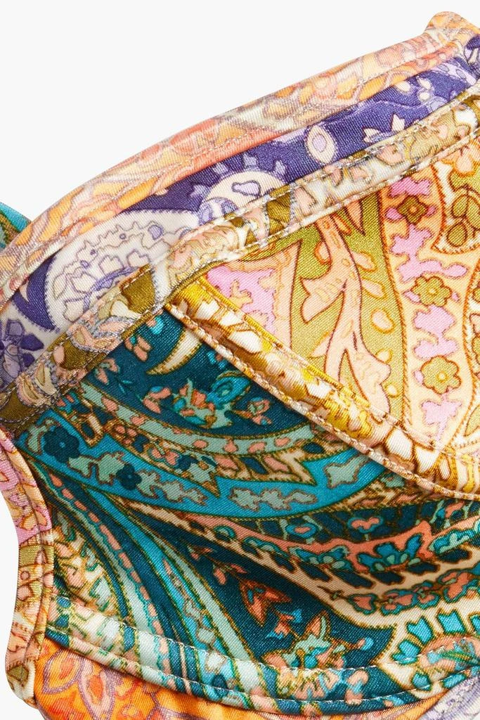 Zimmermann Printed underwired bikini top 4