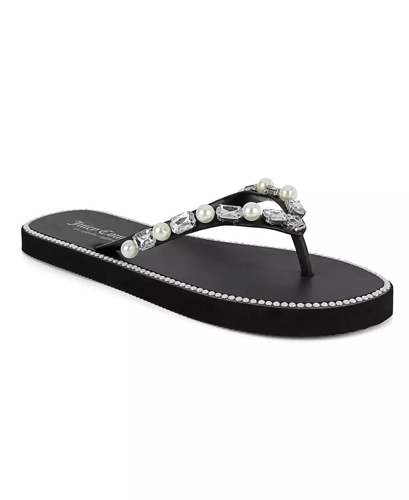 Juicy Couture Women's Sade 2 Embellished Flip Flop Sandals 1