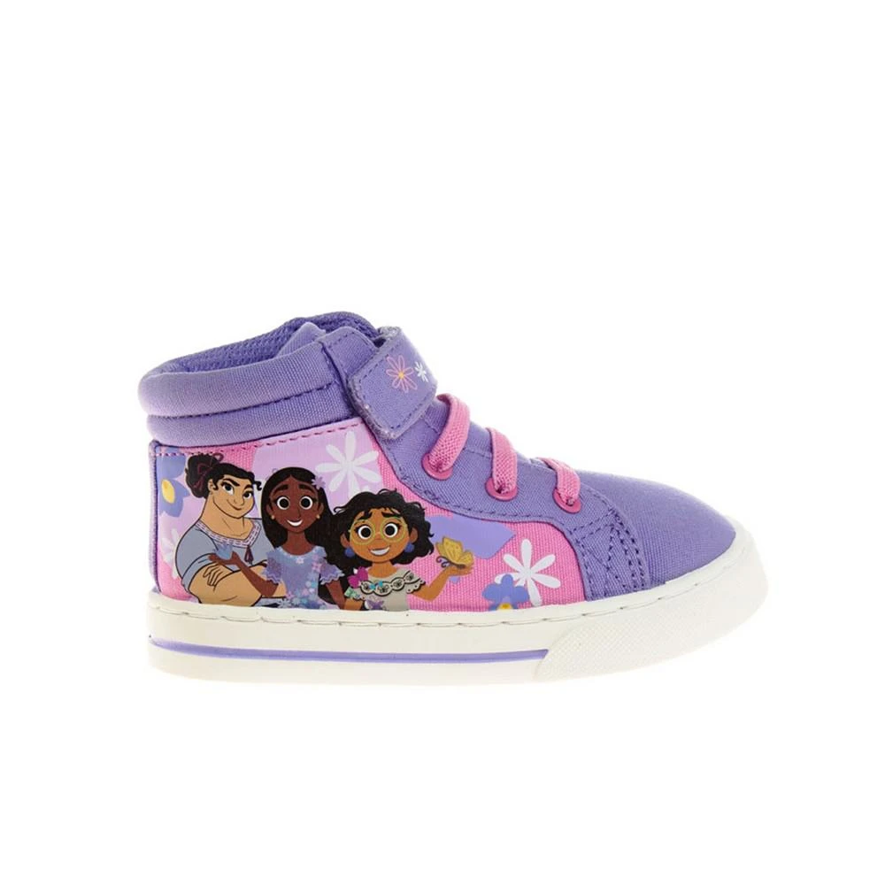 Disney Little Girls Encanto Mirabel High Top Hook and Loop Sneakers 2