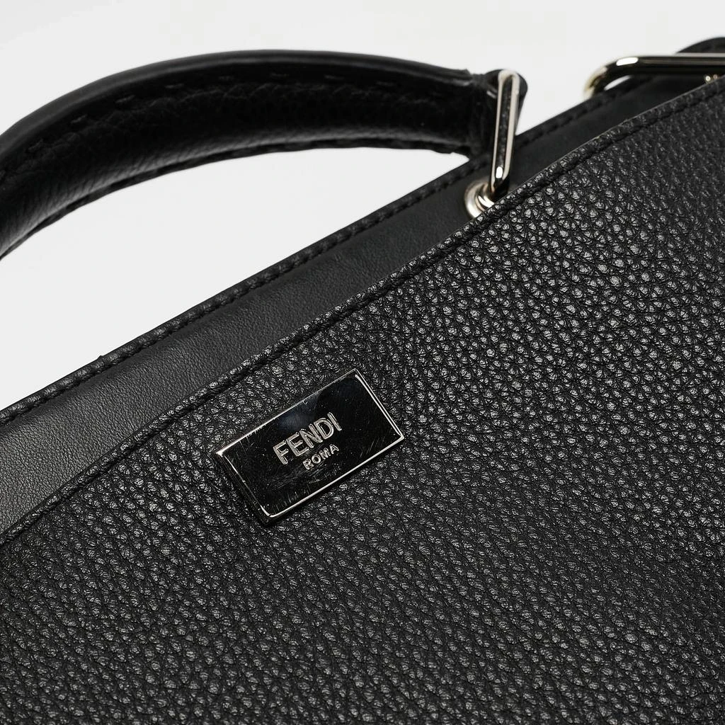 Fendi Fendi Black Leather Peekaboo Iconic Essential Bag 7
