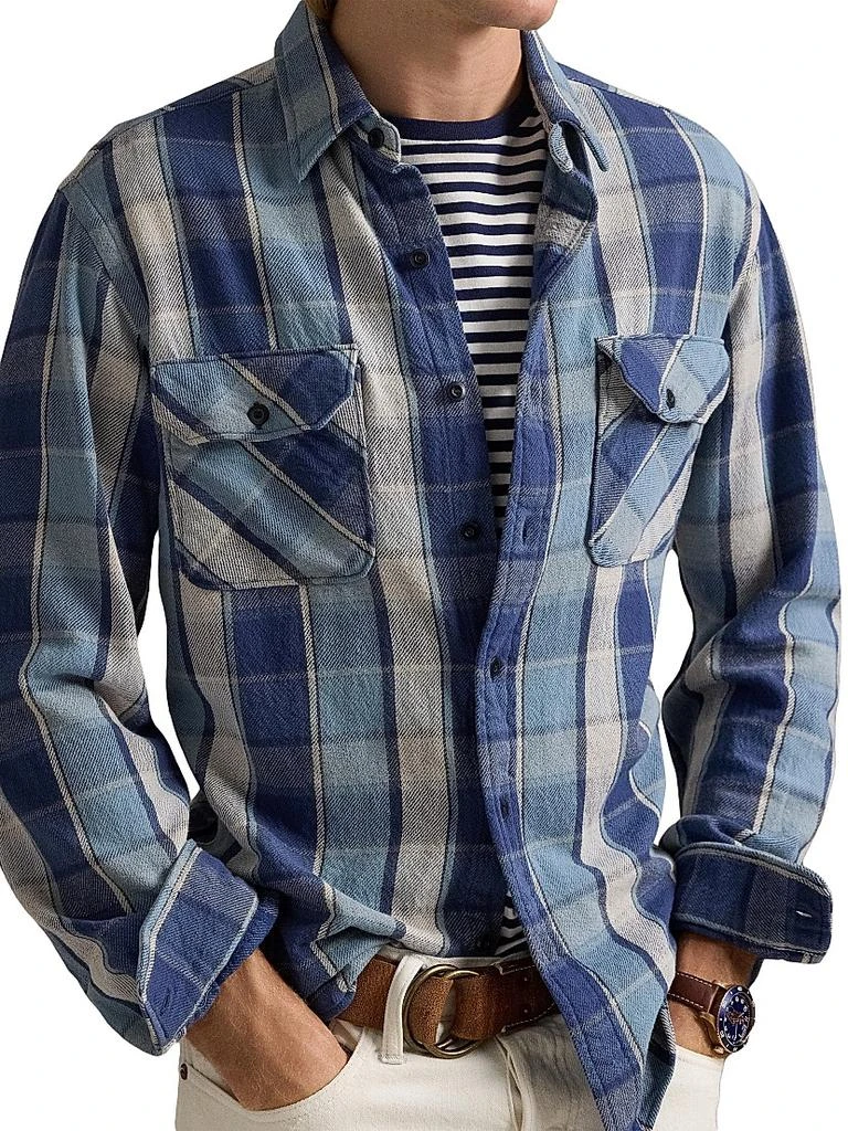 Ralph Lauren Classic-Fit Plaid Flannel Workshirt 5