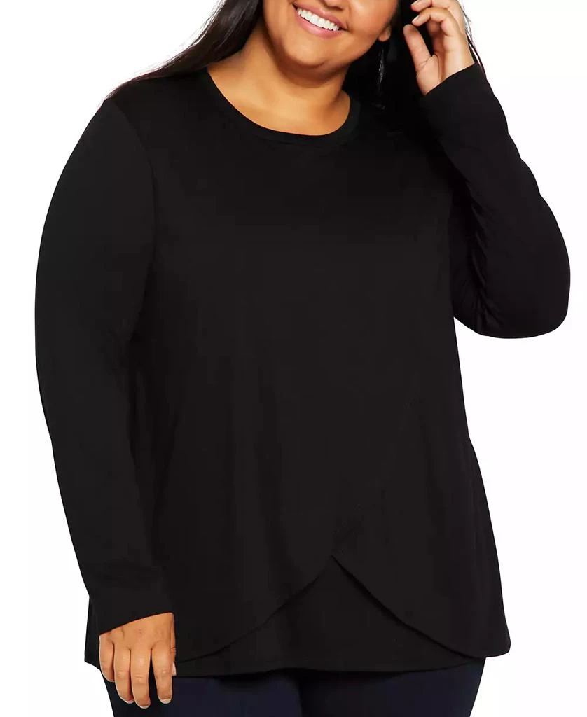 Motherhood Maternity Plus Size Crewneck Nursing T-Shirt 4