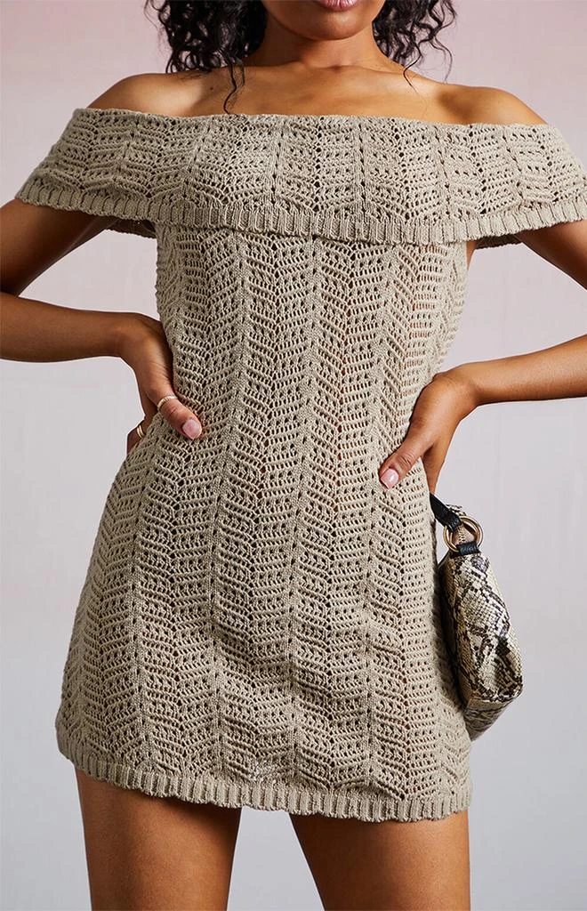 Crochet Off-The-Shoulder Mini Dress  On Sale Now with Up to 70% Off |  Discover Exclusive Deals & Savings at BeyondStyle  Authentic Third Charm  Women's|Dresses & Rompers with Limited-Time Discounts, Free