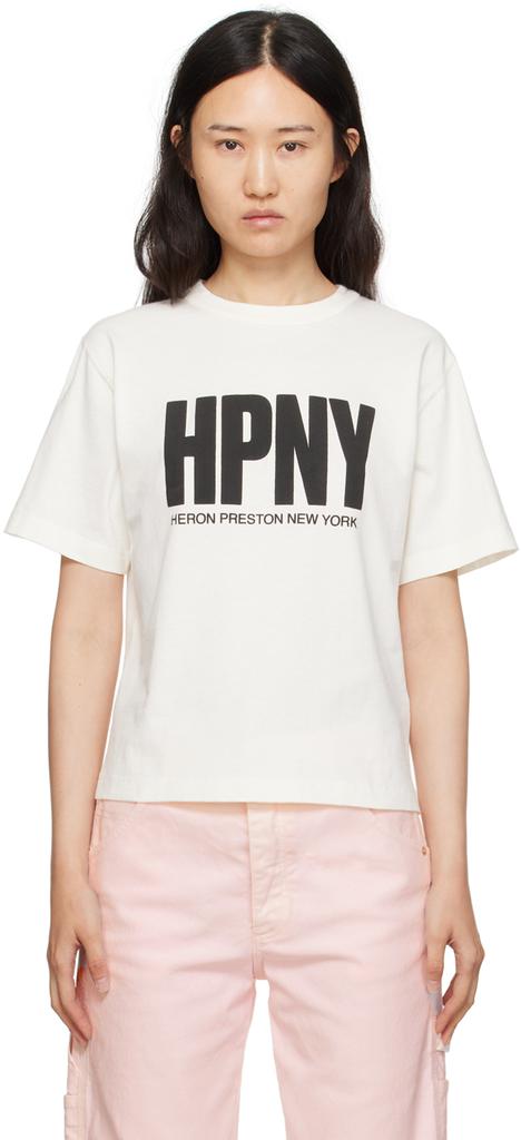 Heron Preston White 'HPNY' T-Shirt