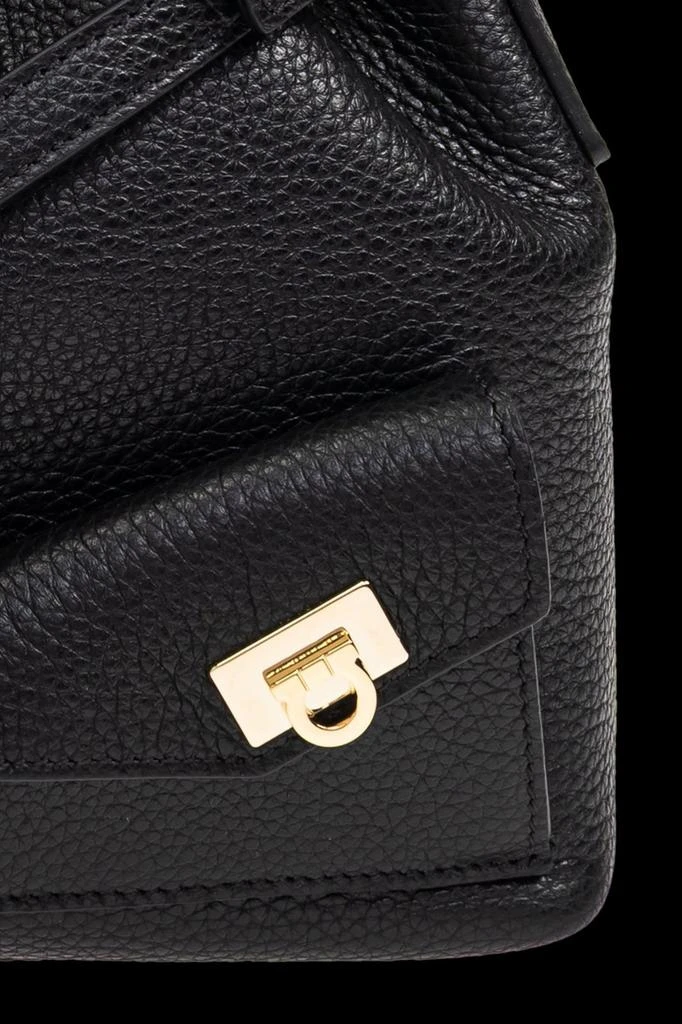 Salvatore Ferragamo Ferragamo Hug Drawstring Mini Cube Bucket Bag 5
