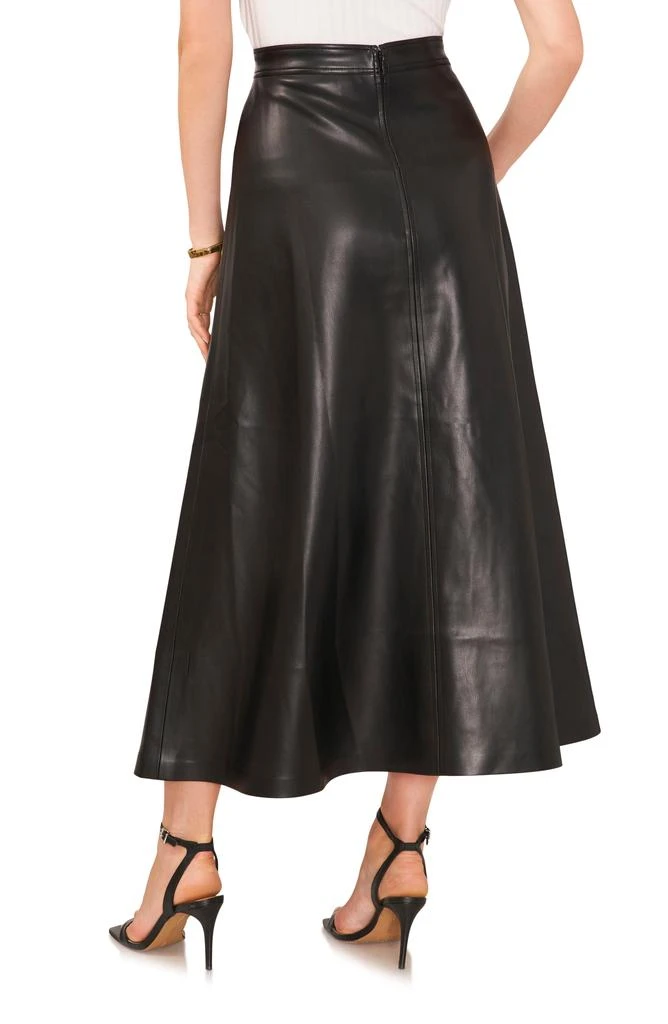Vince Camuto Faux Leather A-Line Skirt 2