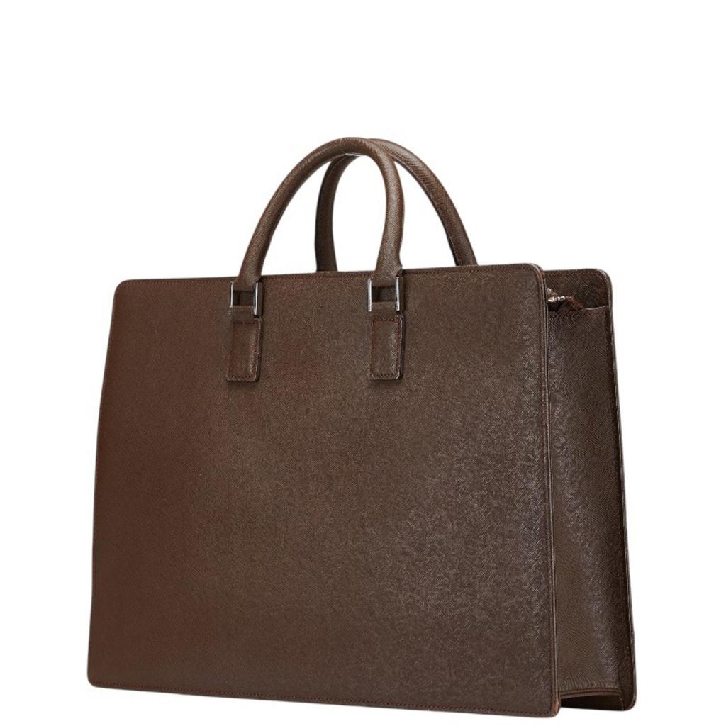 Burberry Leather Briefcase (Pre-Owned)