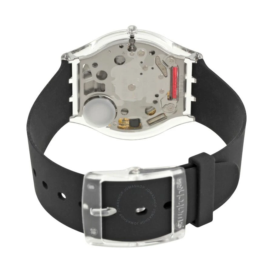 Swatch Black Classiness Black Silicone Ladies Watch SFK361 3