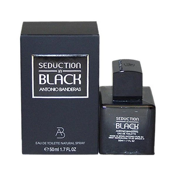 Antonio Banderas Seduction In Black for Men Eau de Toilette Spray 1.7 oz 1