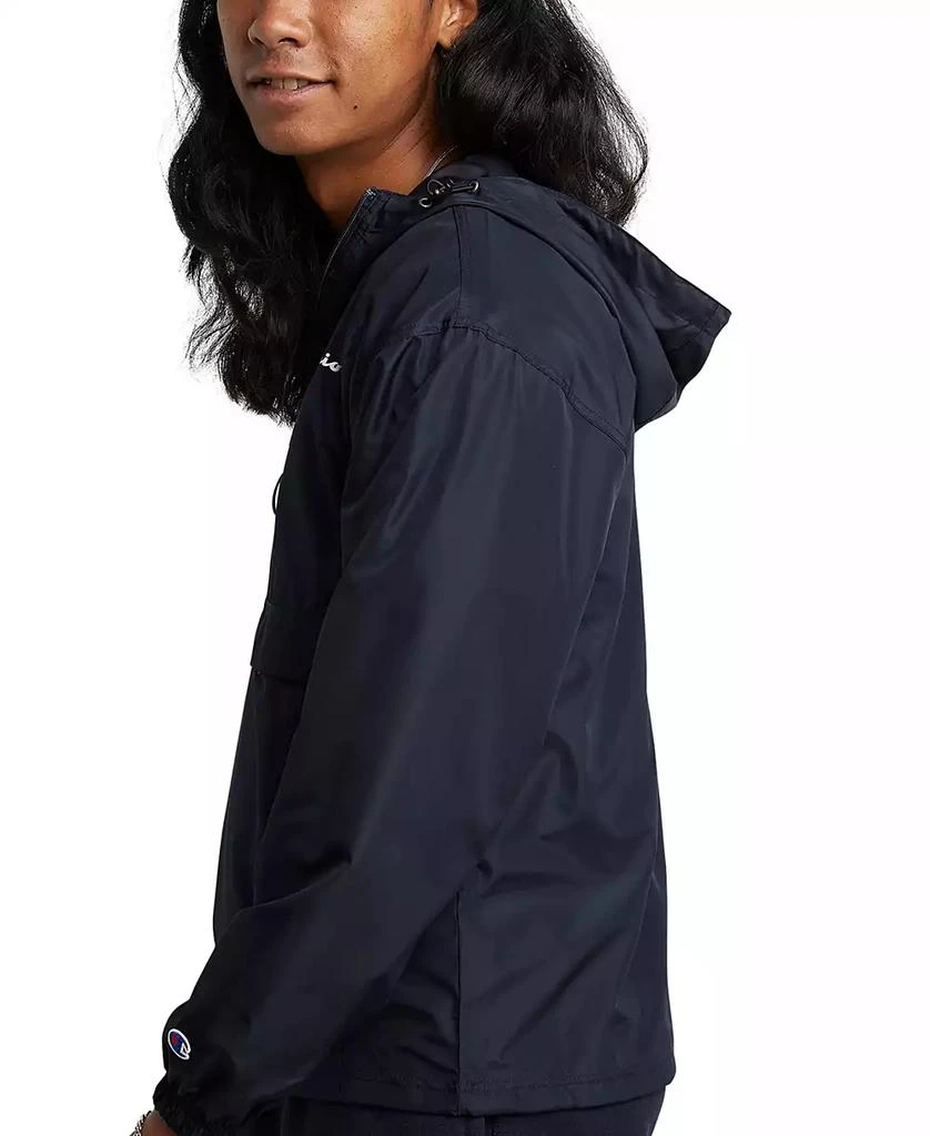 CHAMPION Men's Packable Half-Zip Hooded Water-Resistant Jacket 3