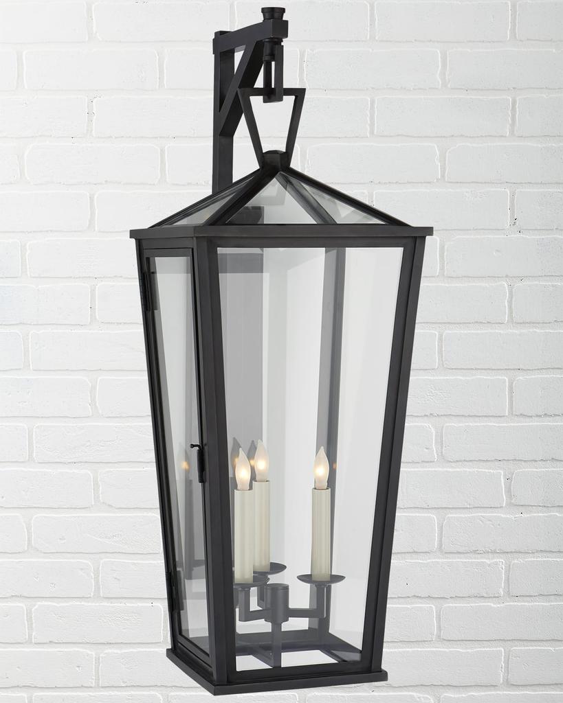 Chapman & Myers Darlana Large Tall Bracketed Wall Lantern By Chapman & Myers