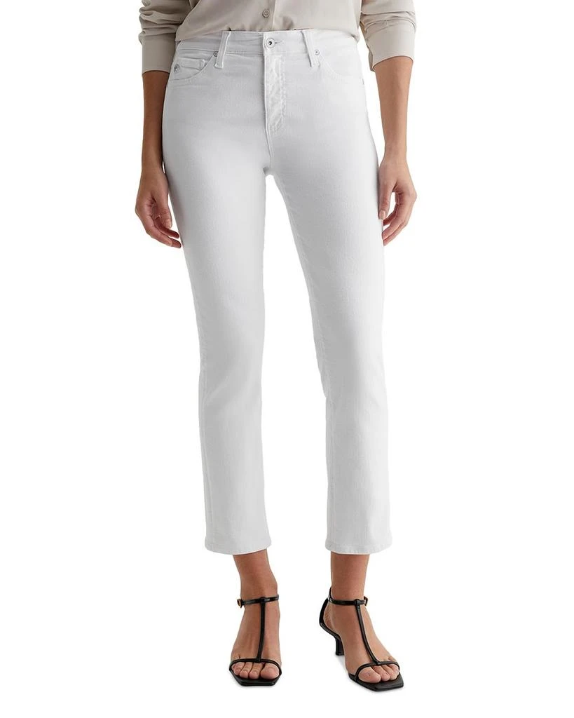 AG Mari Mid Rise Crop Jeans in Misty Grey 1