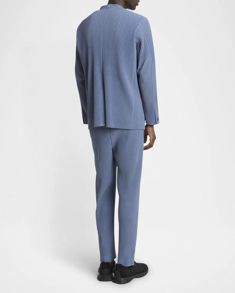 Homme Plisse Issey Miyake Men's Pleated V-Neck Sport Jacket 4