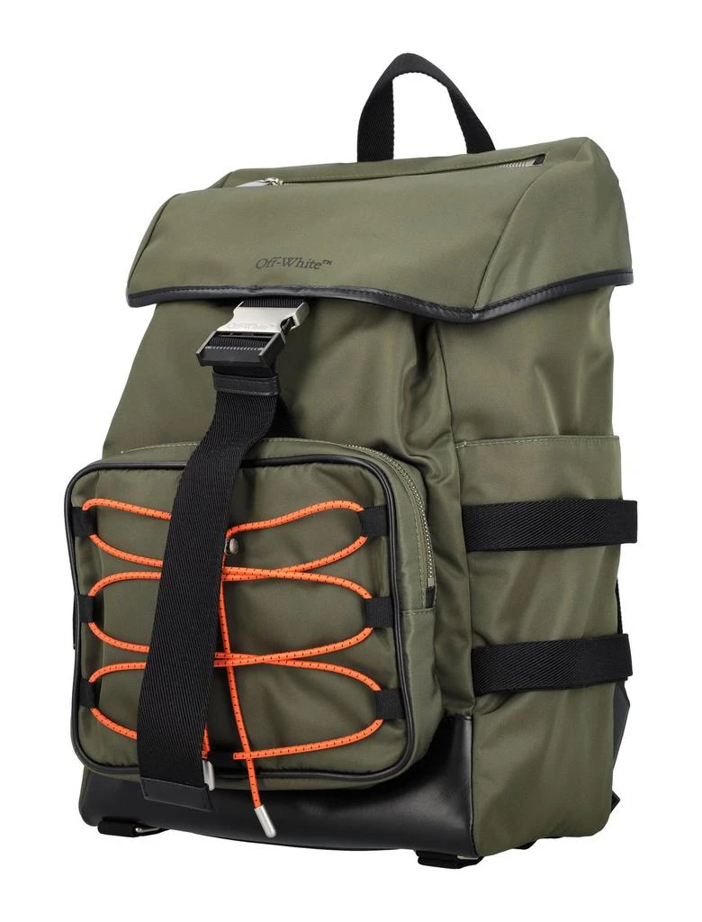 Off-White Off-White Courrie Flap Logo Printed Backpack 4