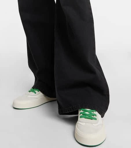 The Row Marley suede-paneled leather sneakers 4
