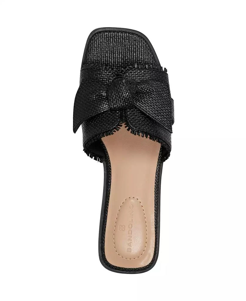 Bandolino Women's Vallen Knotted Bow Flat Slide Sandals 4