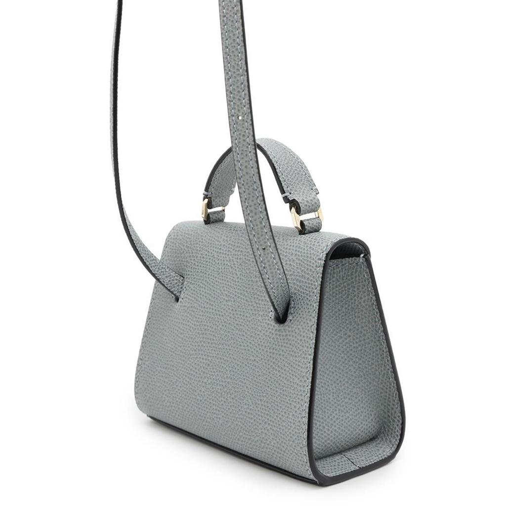 VALEXTRA Leather Handbag Shoulder Bag (Pre-Owned)