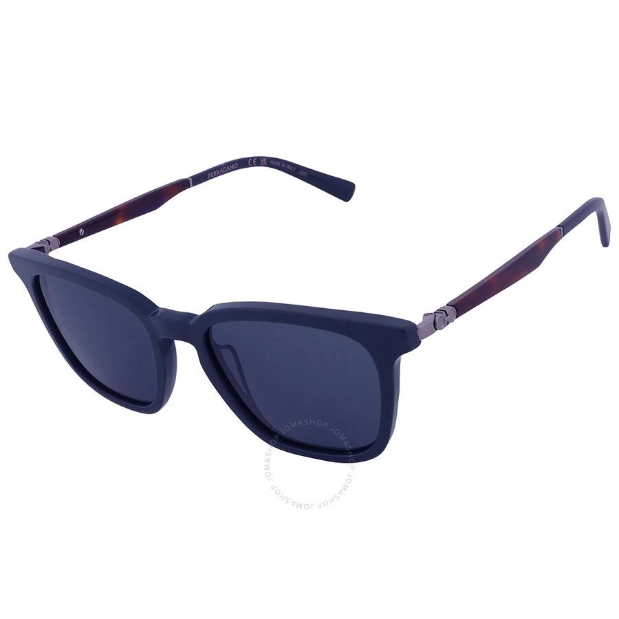 Salvatore Ferragamo Blue Rectangular Men's Sunglasses SF1100S 414 52 3