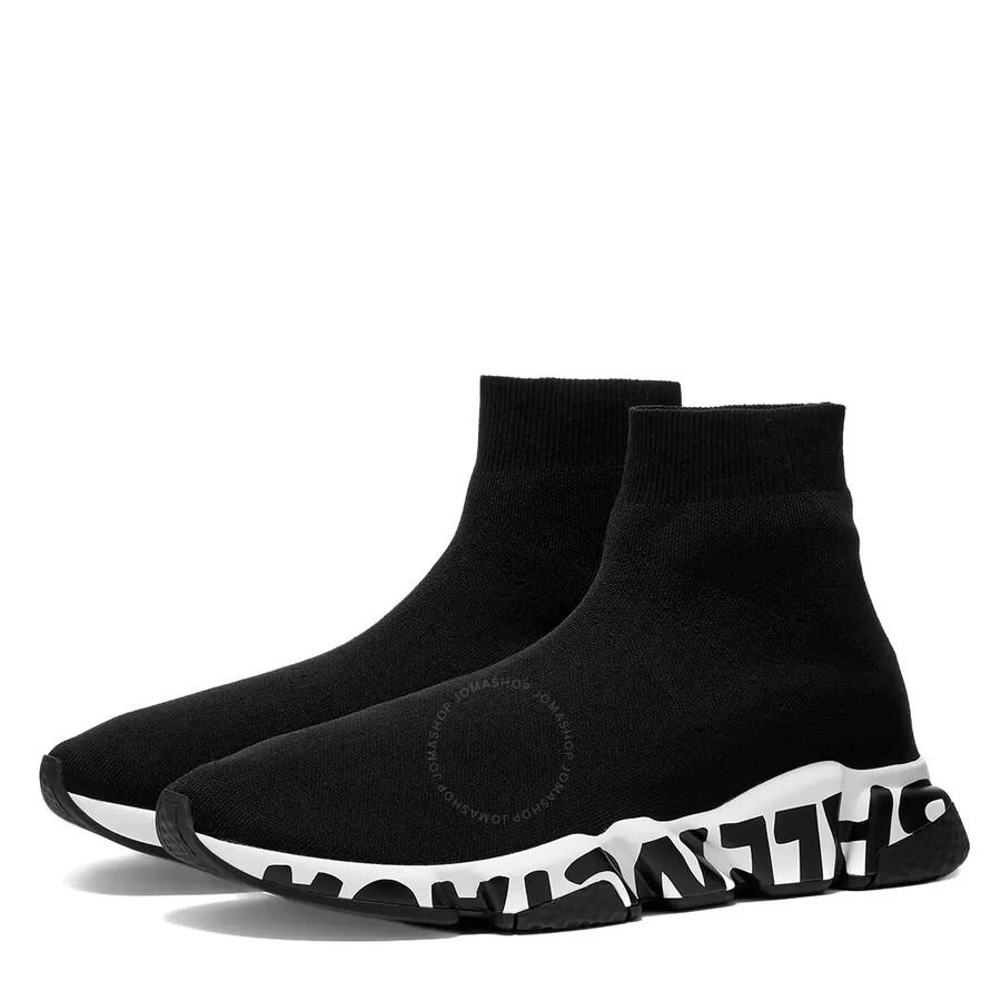 Balenciaga Graffiti Sole Jacquard Knit Speed Sneakers 3
