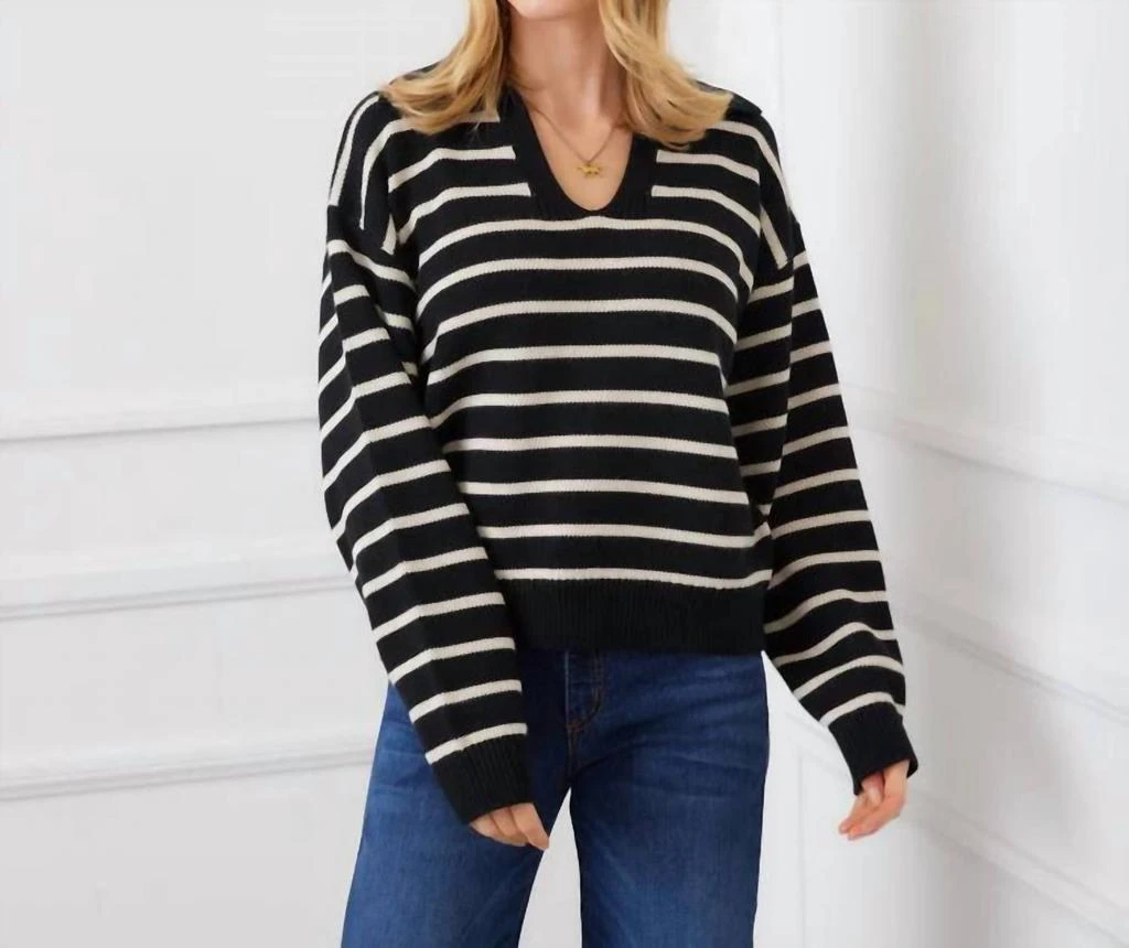 Karen Kane Karen Kane - Stripe Polo Sweater 3