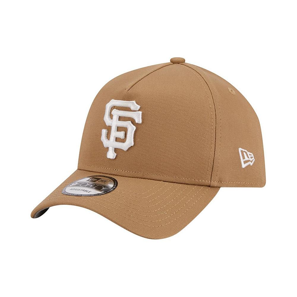 New Era Men's Khaki San Francisco Giants A-Frame 9FORTY Adjustable Hat