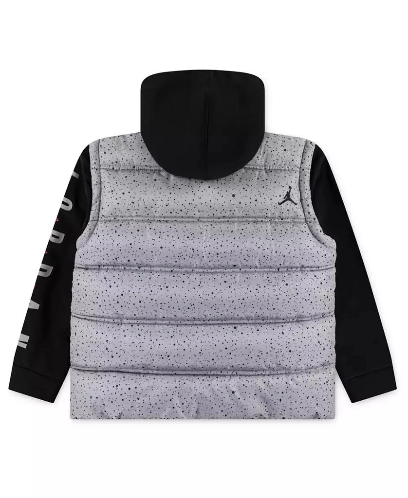Jordan Little and Toddler Boys Layered-Look Hooded Jacket