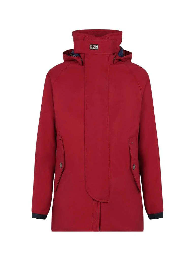 Mc2 Saint Barth Man Hooded Red Parka Jacket Voyager 2