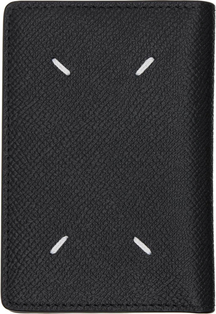 MAISON MARGIELA Black Four Stitches Card Holder 2