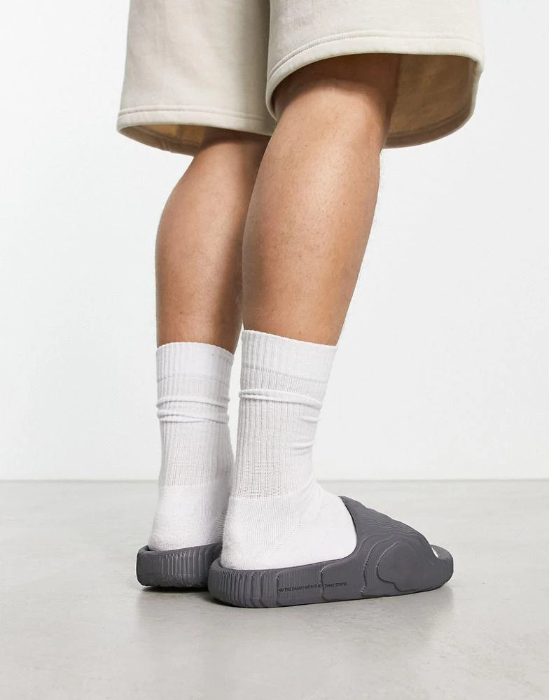 Adidas adidas Originals Adilette 22 sliders in grey 2