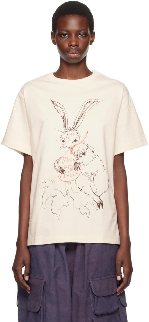 Story mfg. Beige Rabbit Edition Grateful T-Shirt