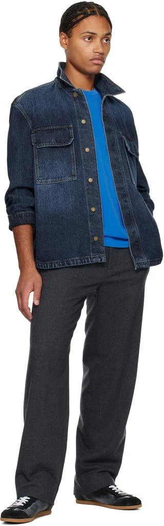 Solid Homme Blue Outer Denim Overshirt 4