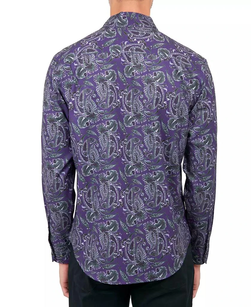 Society of Threads Men's Regular-Fit Non-Iron Performance Stretch Paisley Button-Down Shirt 2