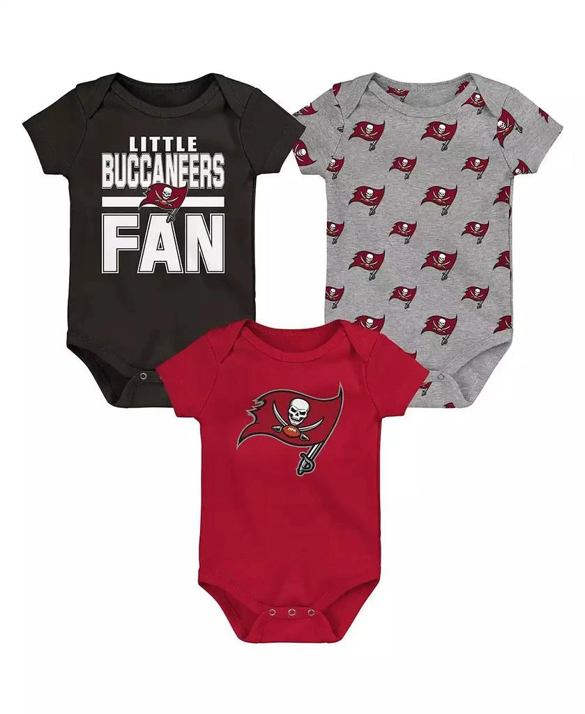 Outerstuff Newborn 3-Pack Tampa Bay Buccaneers Little Tike Bodysuit Set